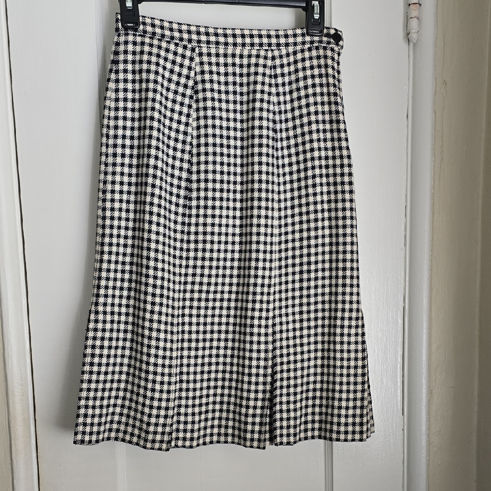 Valentino Houndstooth Skirt